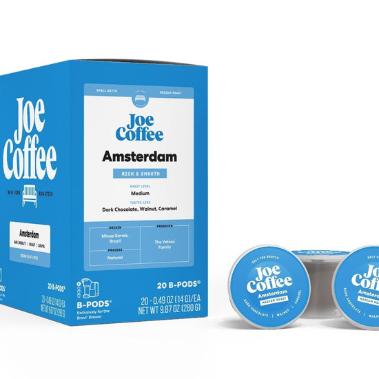 Amsterdam Coffee Bruvi B - Pods® - Joe Coffee Company