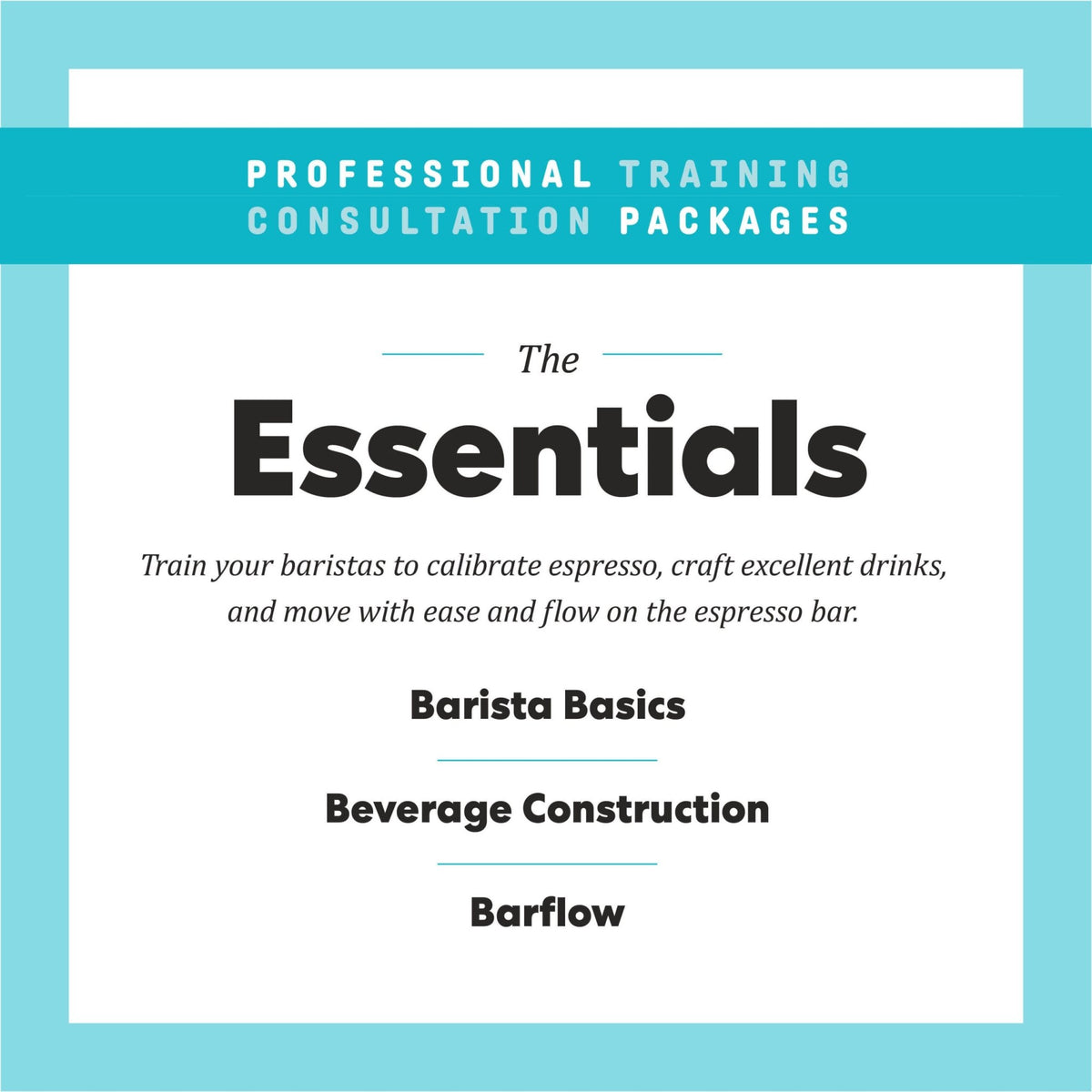 The Essentials - Joe Coffee Company